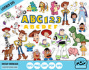 Toy Story clipart bundle + alphabet, Toy Story svg cut files for Cricut / Silhouette, Toy Story png