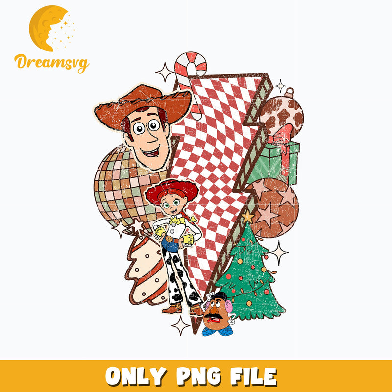 Woody friends chrismas toy story png