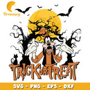 Goofy dog Trick or Treat Halloween svg