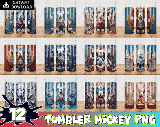 3D Mickey Tumbler ver 3 PNG - Digital Download