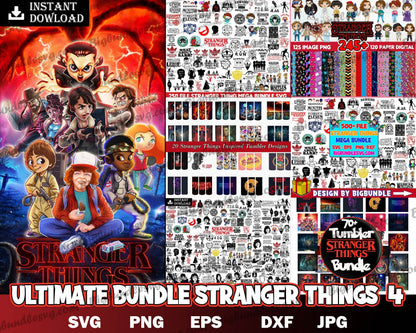 Ultimate bundle Stranger Things SVG Bundle, Hellfire Club Svg - Digital download