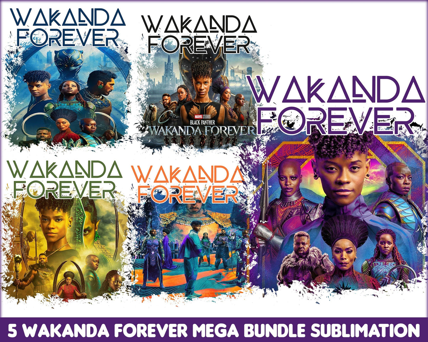 Ultimate Wakanda Forever bundle, Black Panther 2022 SVG PNG EPS DXF, Sublimation Designs, Avenger svg bundle, Marvel bundle svg, Digital download