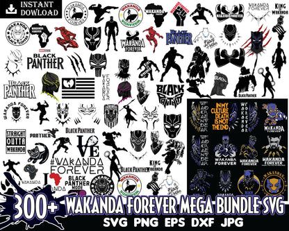 Ultimate Wakanda Forever bundle, Black Panther 2022 SVG PNG EPS DXF, Sublimation Designs, Avenger svg bundle, Marvel bundle svg, Digital download