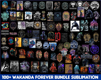 Ultimate Wakanda Forever bundle, Black Panther 2022 SVG PNG EPS DXF, Sublimation Designs, Avenger svg bundle, Marvel bundle svg, Digital download