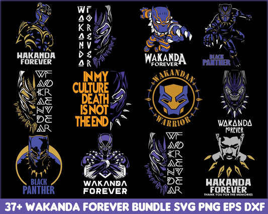 37+ Black Panther SVG PNG EPS DXF, Wakanda Forever bundle, Sublimation Design, Avenger svg bundle, Marvel bundle svg, Digital download