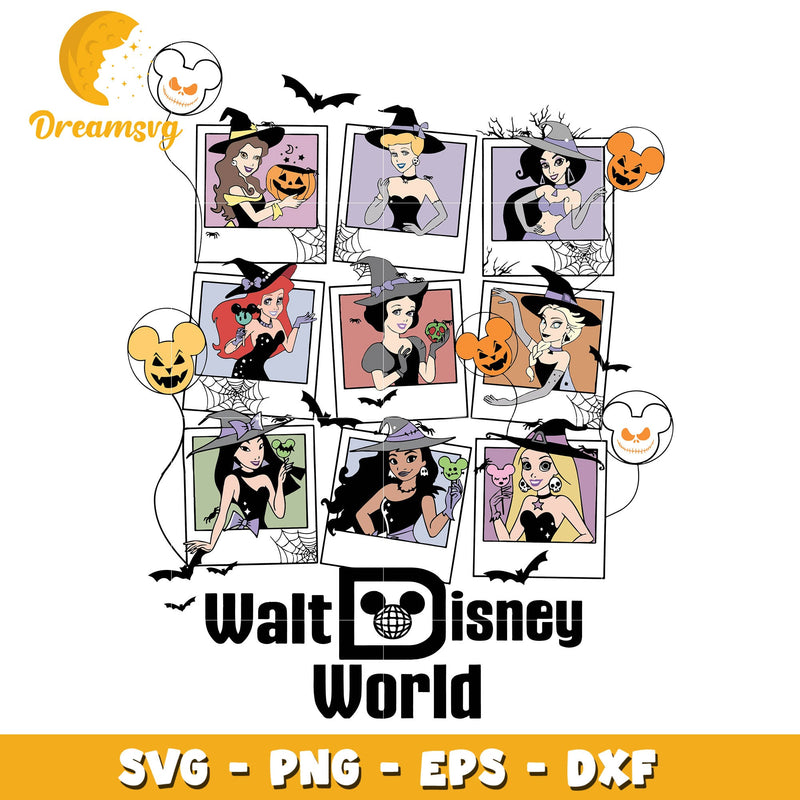 Disney princess halloween svg, Walt disney world svg