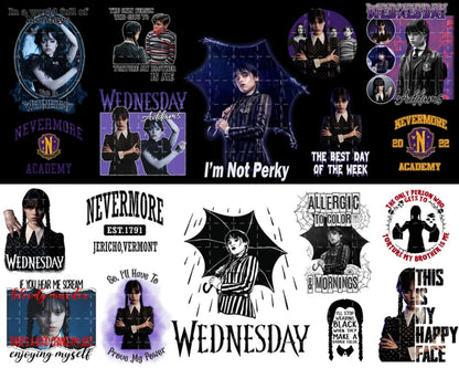 25+ Wednesday Addams PNG, Addams Family png file, Netflix series bundle, Wednesday bundle