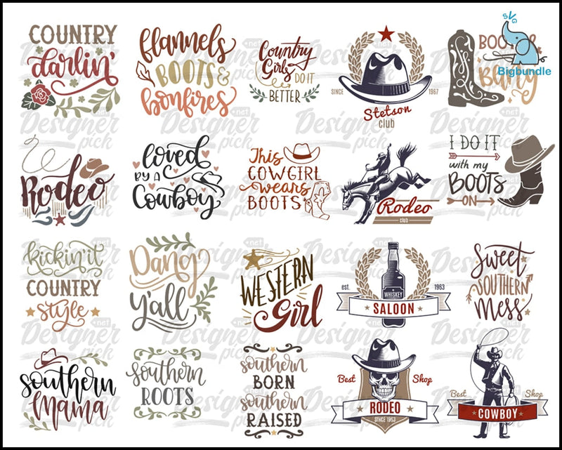 Western Svg Bundle - Digital download