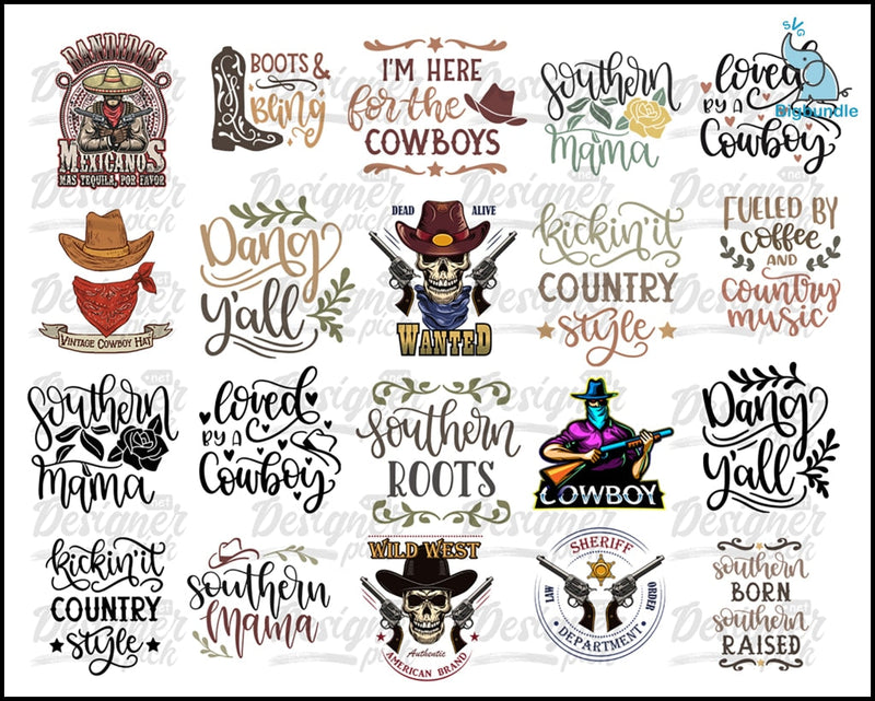 Western Svg Bundle - Digital download