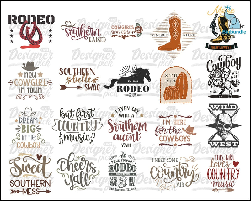 Western Svg Bundle - Digital download