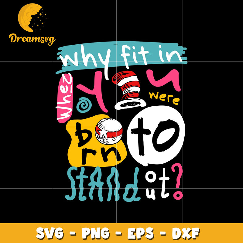 Dr Seuss why fit in svg