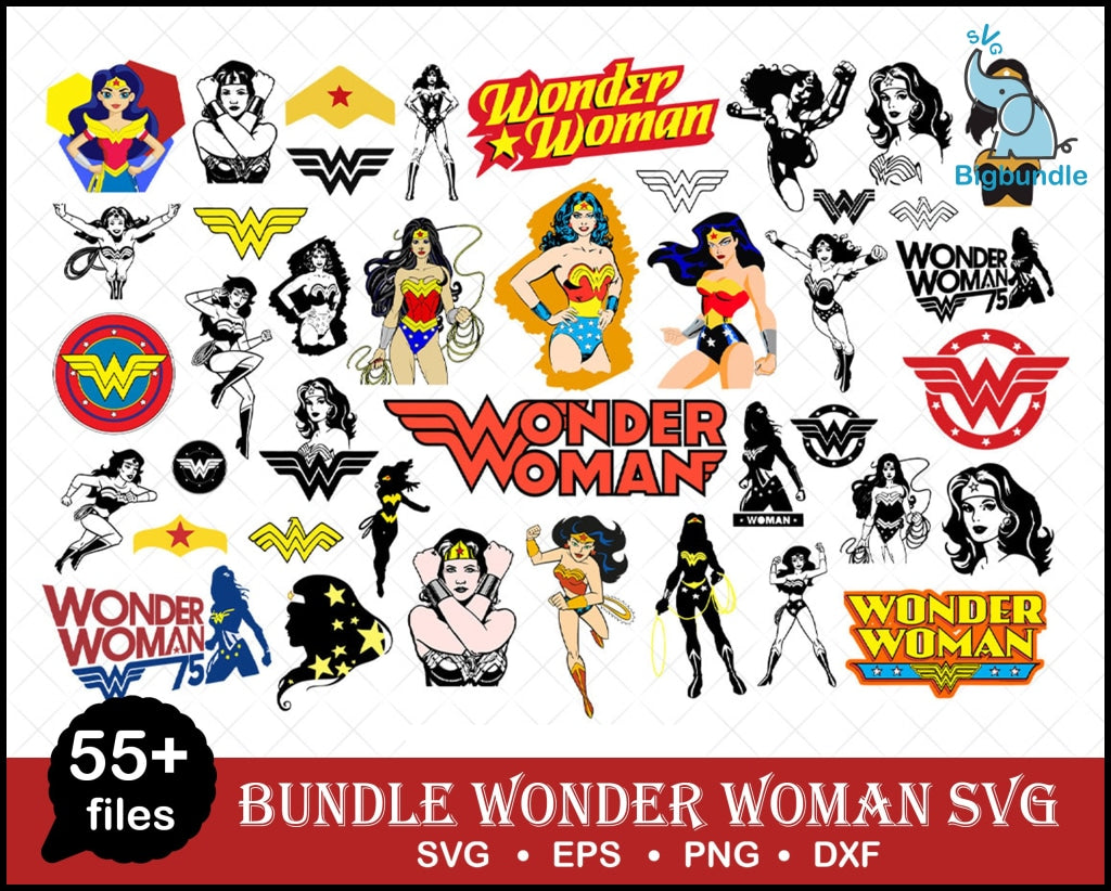 Wonder Woman Svg, Wonder Woman Svg Bundle, Justice League Svg, DC Comics Sv