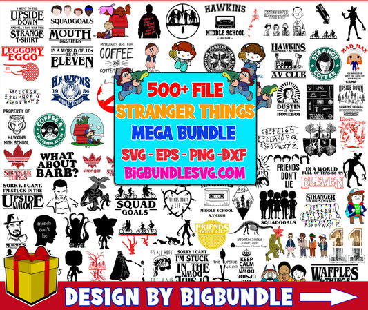 500+ Stranger Things SVG Bundle, Hellfire Club Svg, Stranger Things PNG Bundle, Stranger Things Bundle, Stranger Things Cut Files, Stranger Things Prints