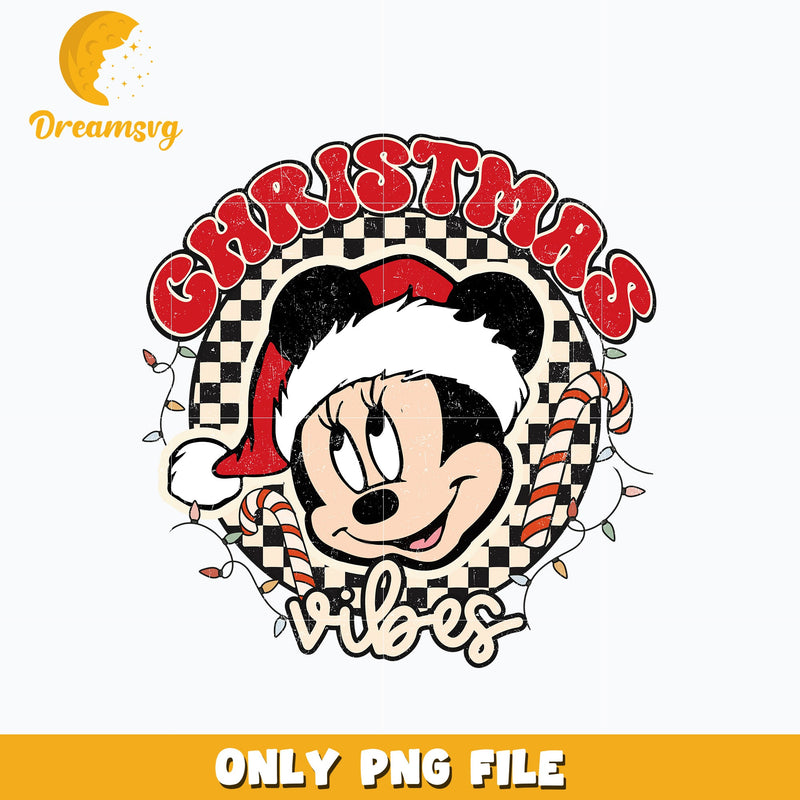 Minnie mouse chrismas vibes png