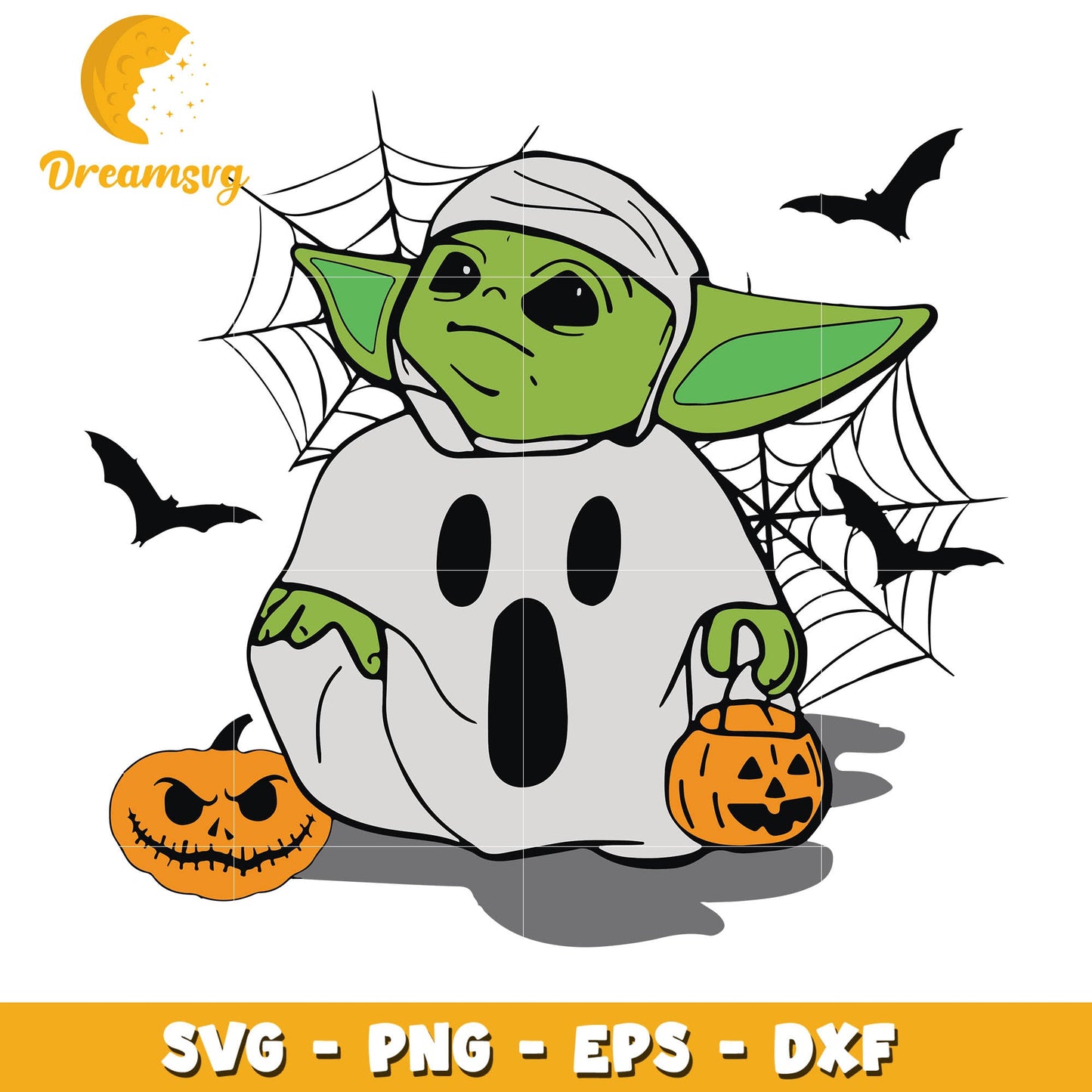 Yoda pumpkin halloween svg