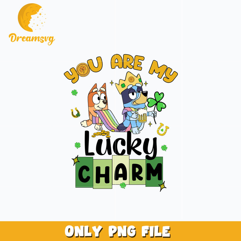 Bluey lucky charm patricks day Png