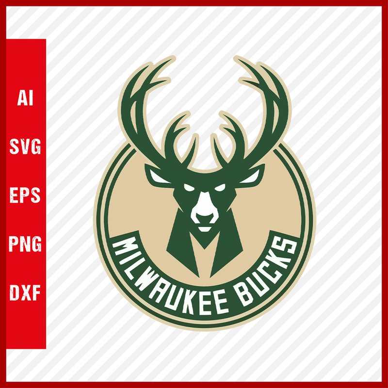 NBA Milwaukee Bucks Logo Svg Cut Files Basketball Clipart