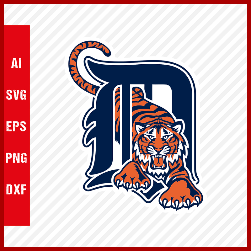 Detroit Tigers Logo MLB Svg Cut Files Baseball Clipart