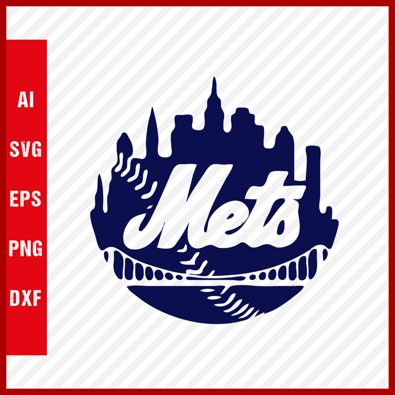 New York Mets Logo MLB Svg Cut Files Baseball Clipart