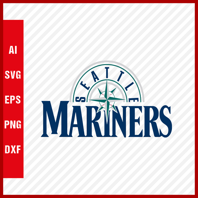 Seattle Mariners Logo MLB Svg Cut Files Baseball Clipart