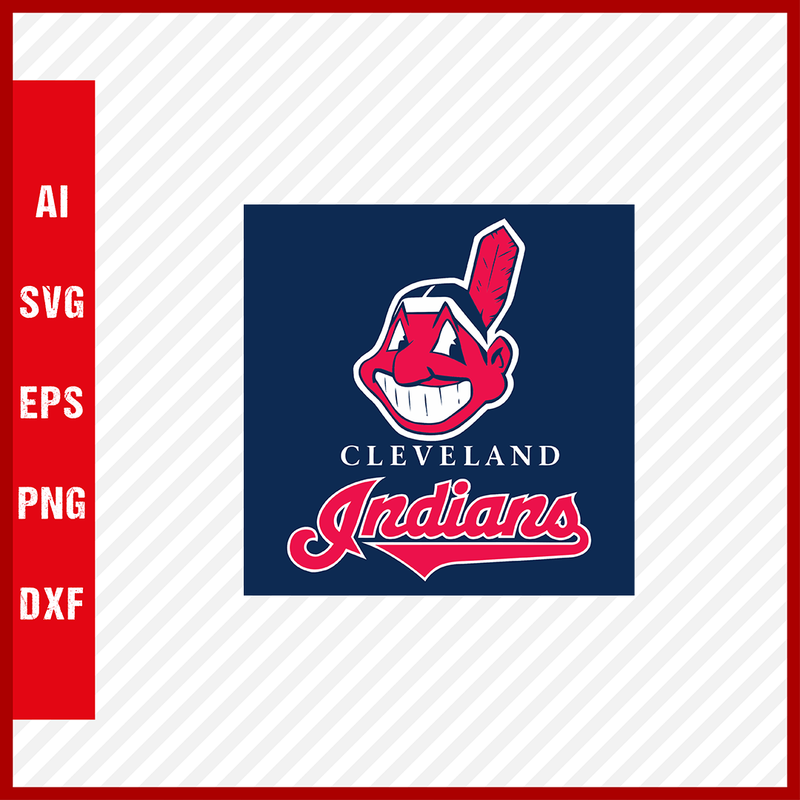 Cleveland Indians Logo Mlb Svg Cut Files Baseball Clipart