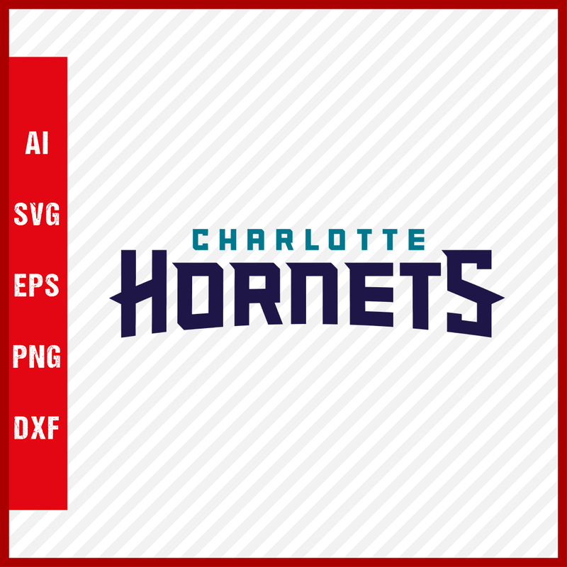 NBA Charlotte Hornets Logo Team Svg Cut Files Basketball Clipart