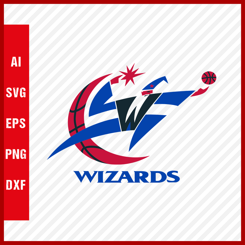 NBA Washington Wizards Logo Svg Cut Files Basketball Clipart