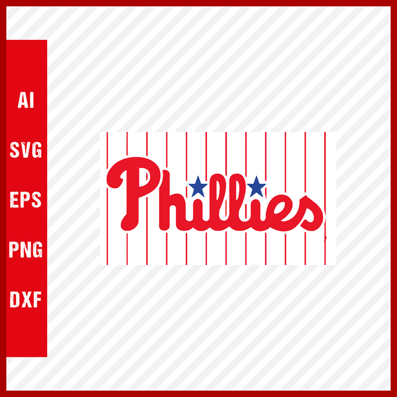 Philadelphia Phillies Logo MLB Svg Cut Files Baseball Clipart