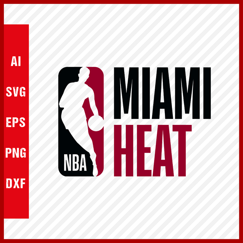 NBA Miami Heat Logo Svg Cut Files Basketball Clipart