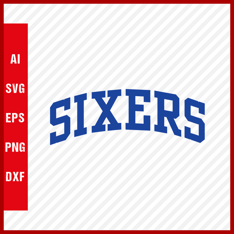 NBA Philadelphia 76ers Sixers Logo Svg Cut Files Basketball Clipart