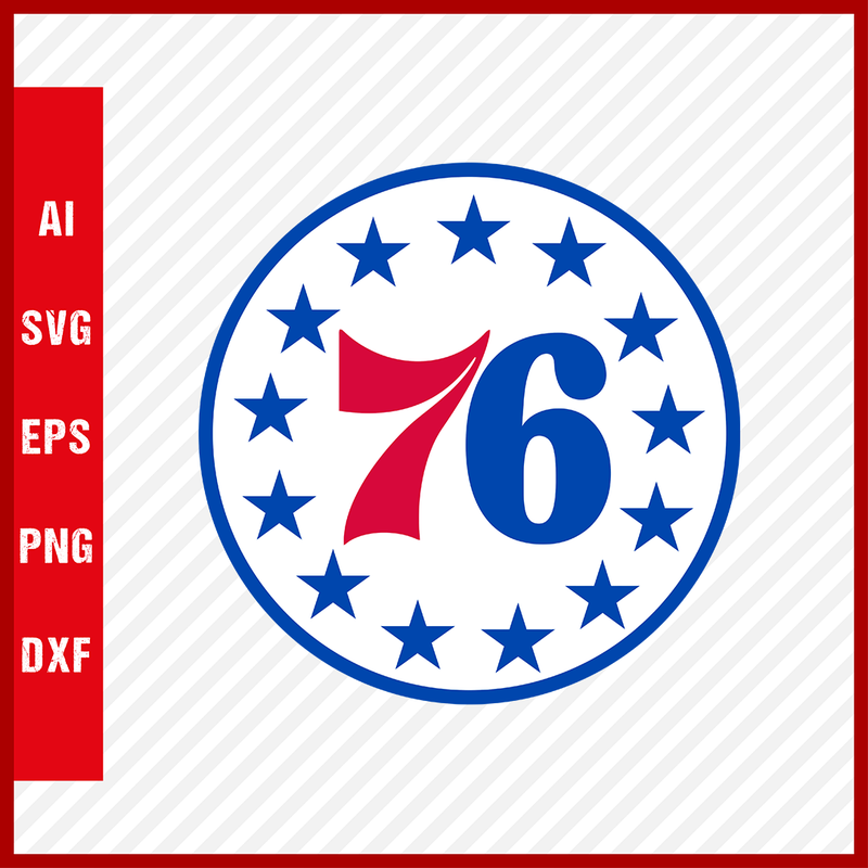 NBA Philadelphia 76ers Sixers Logo Svg Cut Files Basketball Clipart