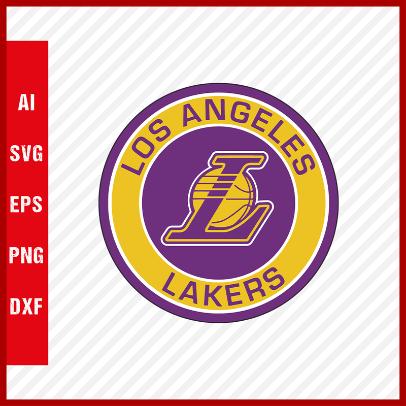 NBA Los Angeles Lakers Logo Svg Cut Files Basketball Clipart