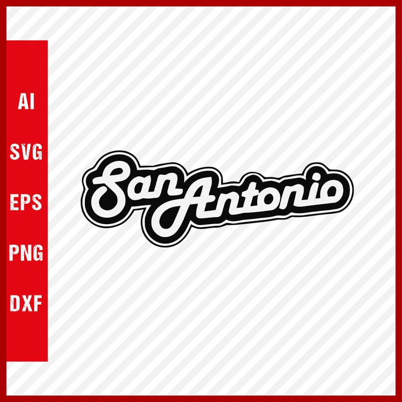 NBA San Antonio Spurs Logo Svg Cut Files Basketball Clipart