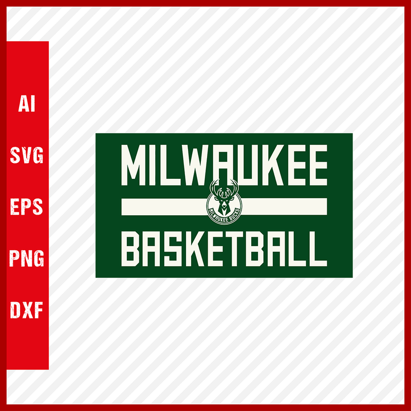 NBA Milwaukee Bucks Logo Svg Cut Files Basketball Clipart