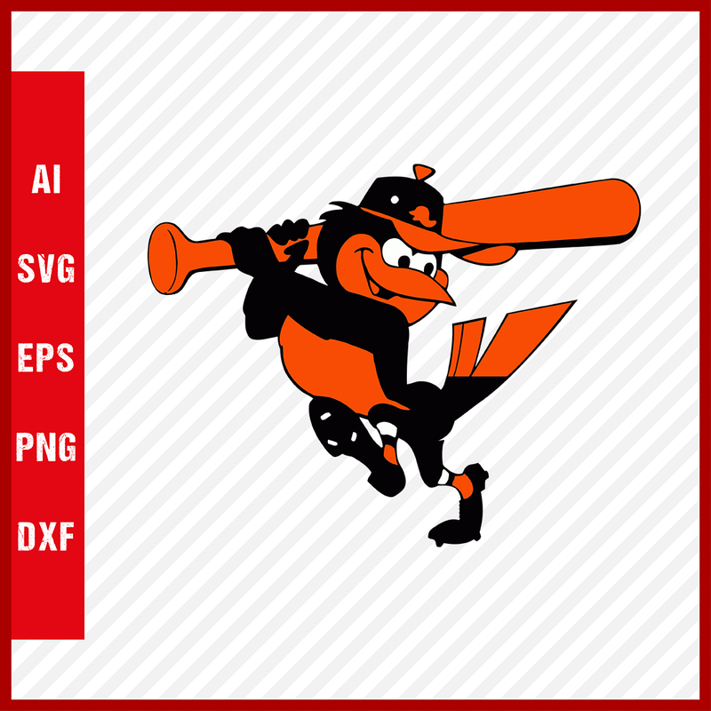 Baltimore Orioles MLB Logo svg Cut Files Baseball Clipart