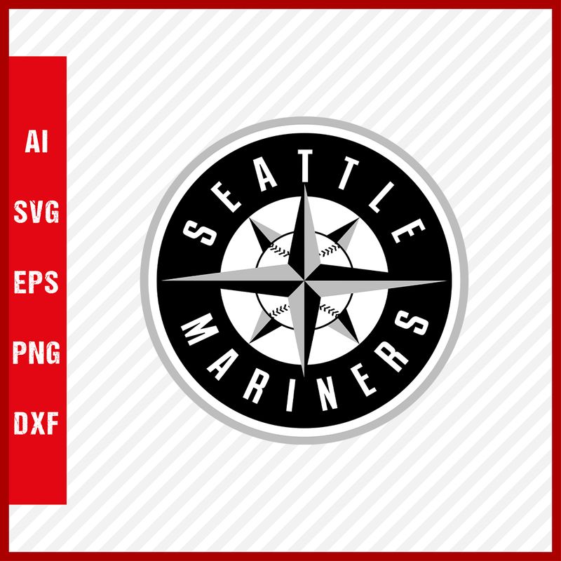 Seattle Mariners Logo MLB Svg Cut Files Baseball Clipart