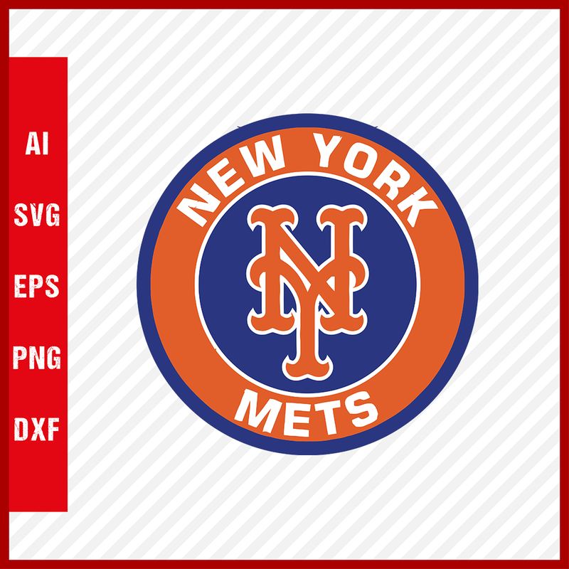New York Mets Logo MLB Svg Cut Files Baseball Clipart