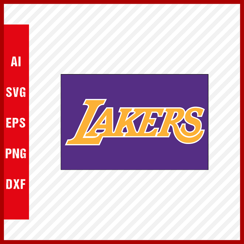 NBA Los Angeles Lakers Logo Svg Cut Files Basketball Clipart