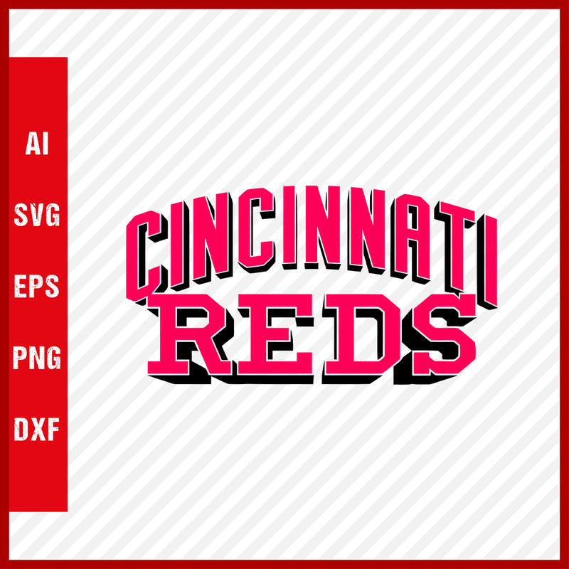 Cincinnati Reds Mlb Svg Cut Files Baseball Clipart