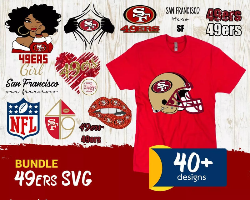 San Francisco 49ers SVG Bundle 40+ Files For Cricut & Silhouette