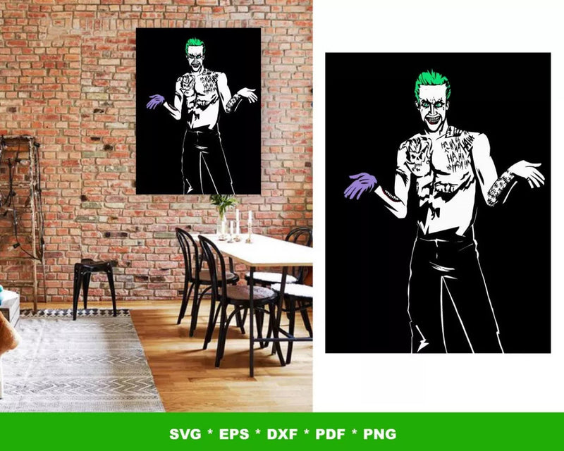 Joker Svg Files for Cricut and Silhouette, Joker Clipart & Cut Files
