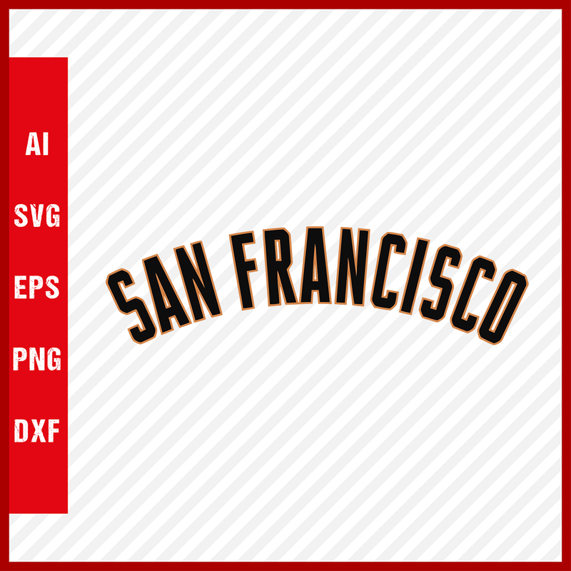 San Francisco Giants Logo MLB Svg Cut Files Baseball Clipart