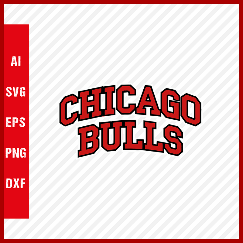 Chicago Bulls Logo NBA Svg Cut Files Basketball Clipart