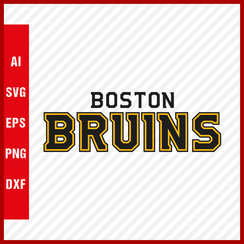 Boston Bruins Logo Hockey Svg NHL National Hockey League Team Svg Clipart