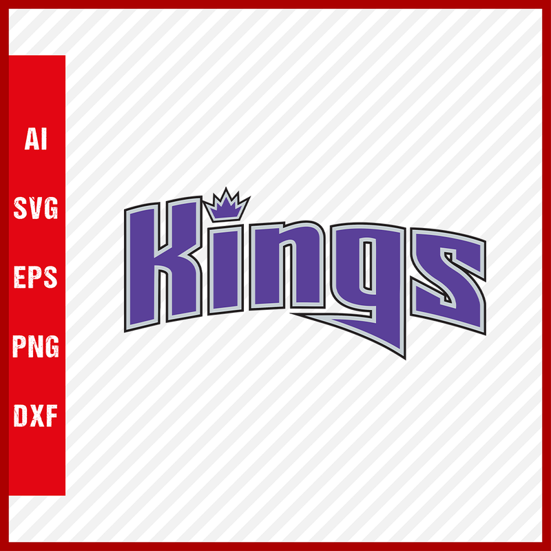 NBA Sacramento Kings Logo Svg Cut Files Basketball Clipart