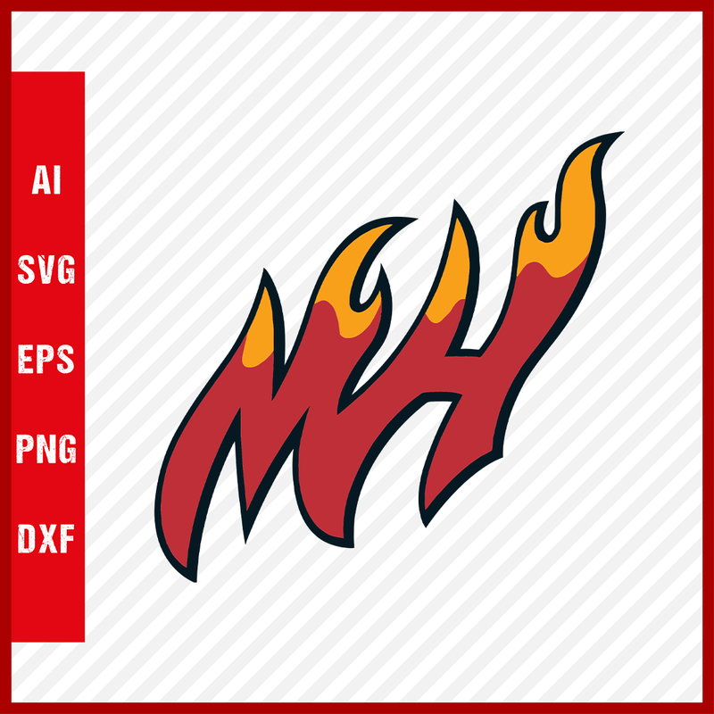 NBA Miami Heat Logo Svg Cut Files Basketball Clipart