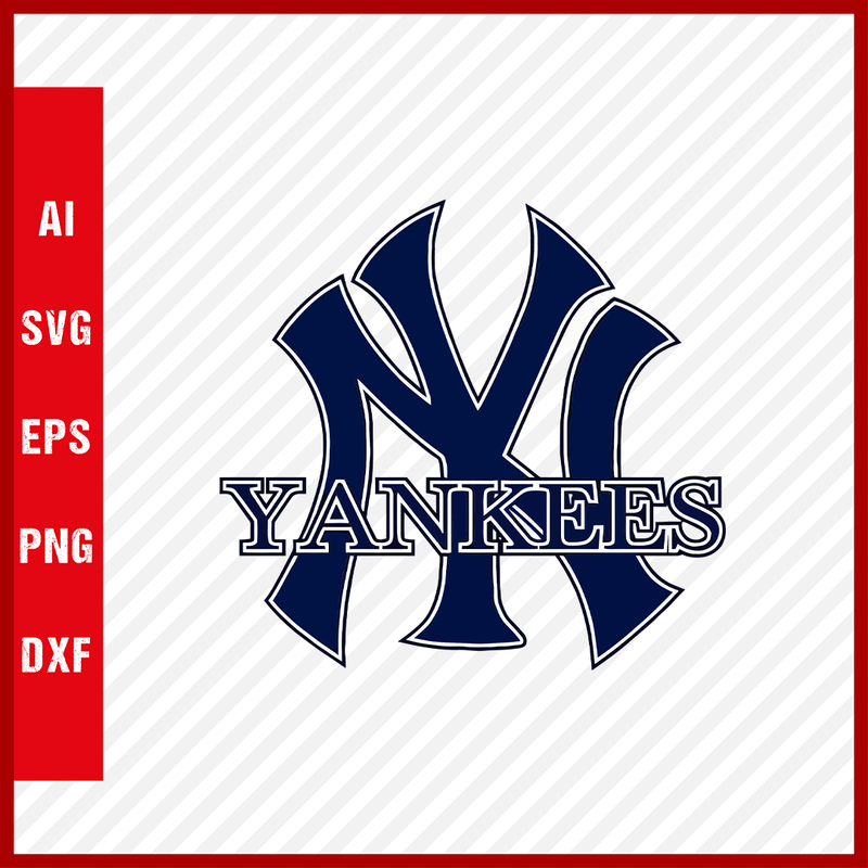 New York Yankees Logo MLB Svg Cut Files Baseball Clipart