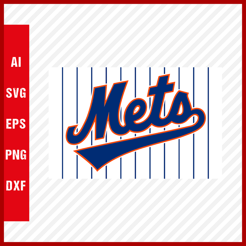 New York Mets Logo MLB Svg Cut Files Baseball Clipart