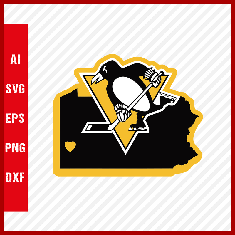 Pittsburgh Penguins Logo Svg NHL National Hockey League Team Svg Clipart