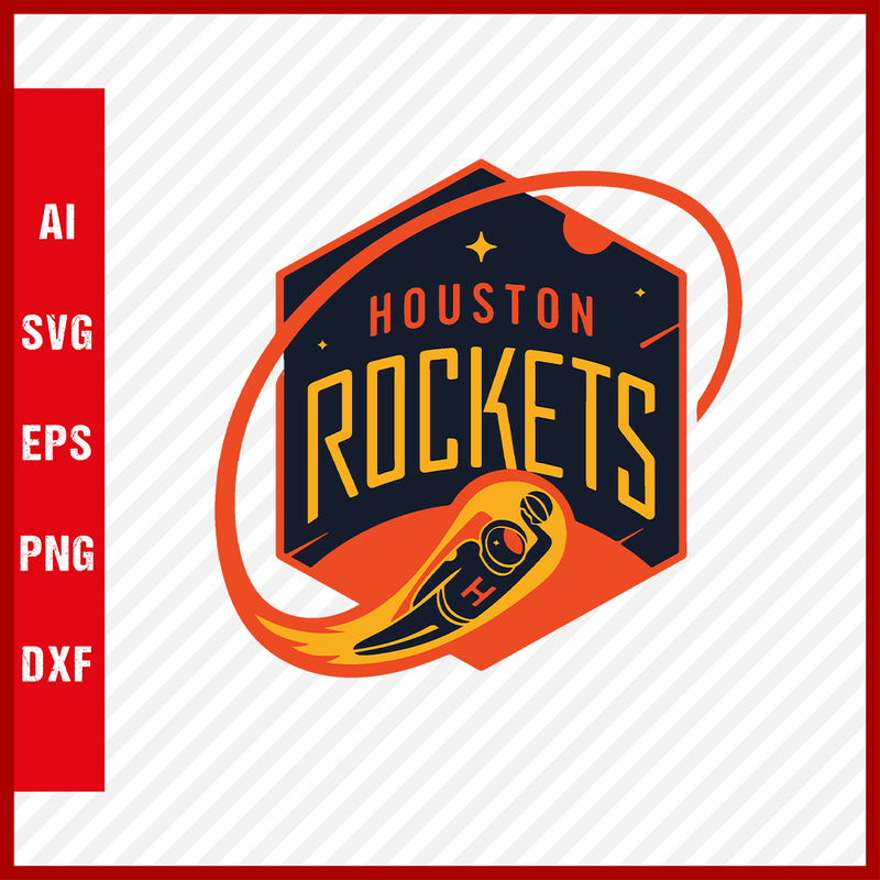NBA Houston Rockets Logo Svg Cut Files Basketball Clipart